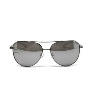 Michael Kors Cheyenne Metallic Aviator Sunglasses Silver Gray